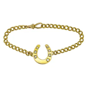 Diamond Horse Shoe Bracelet