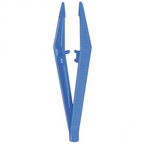 Disposable Plastic Forceps, Straight, Bag of 100