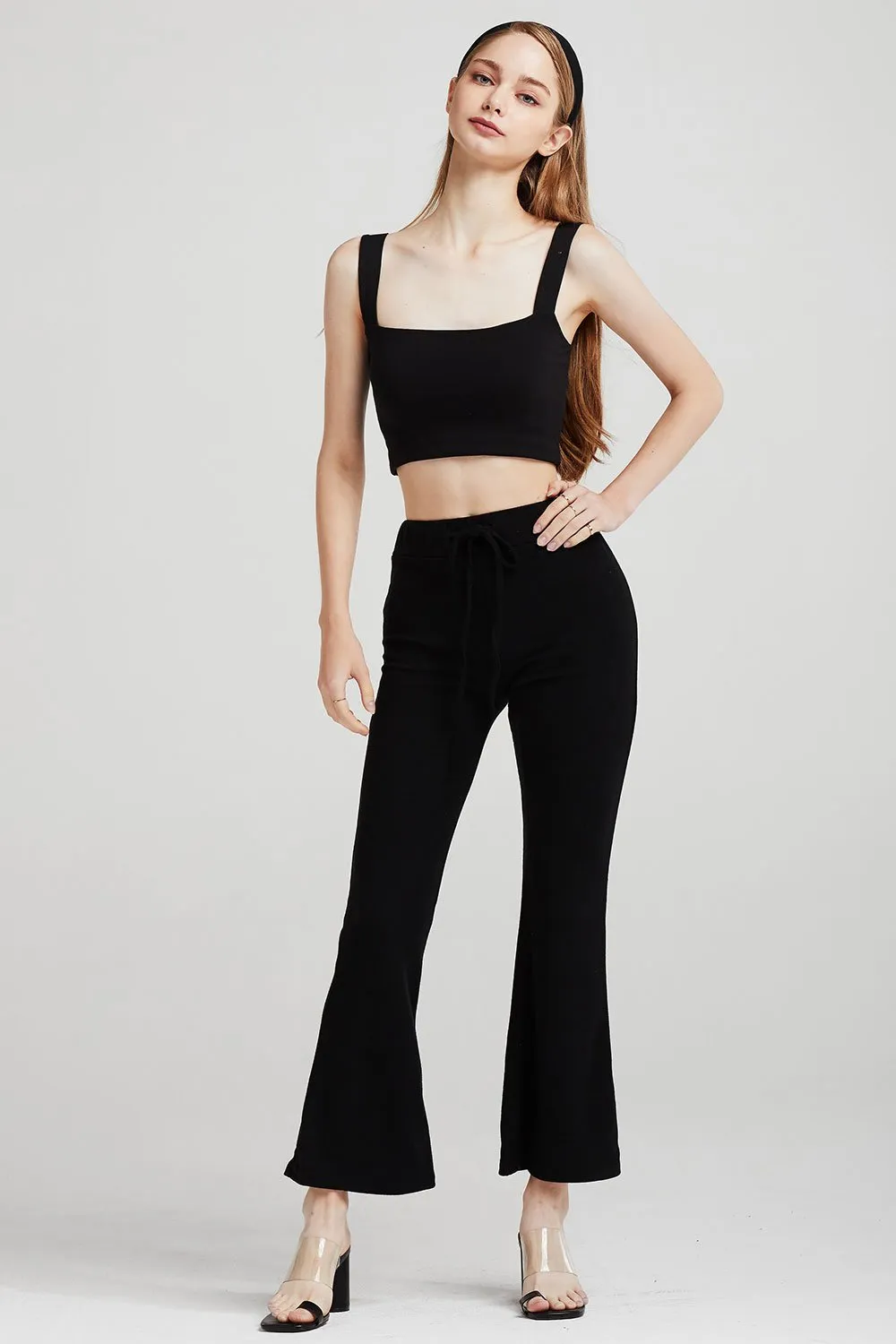 Elle Square Neck Crop Tank