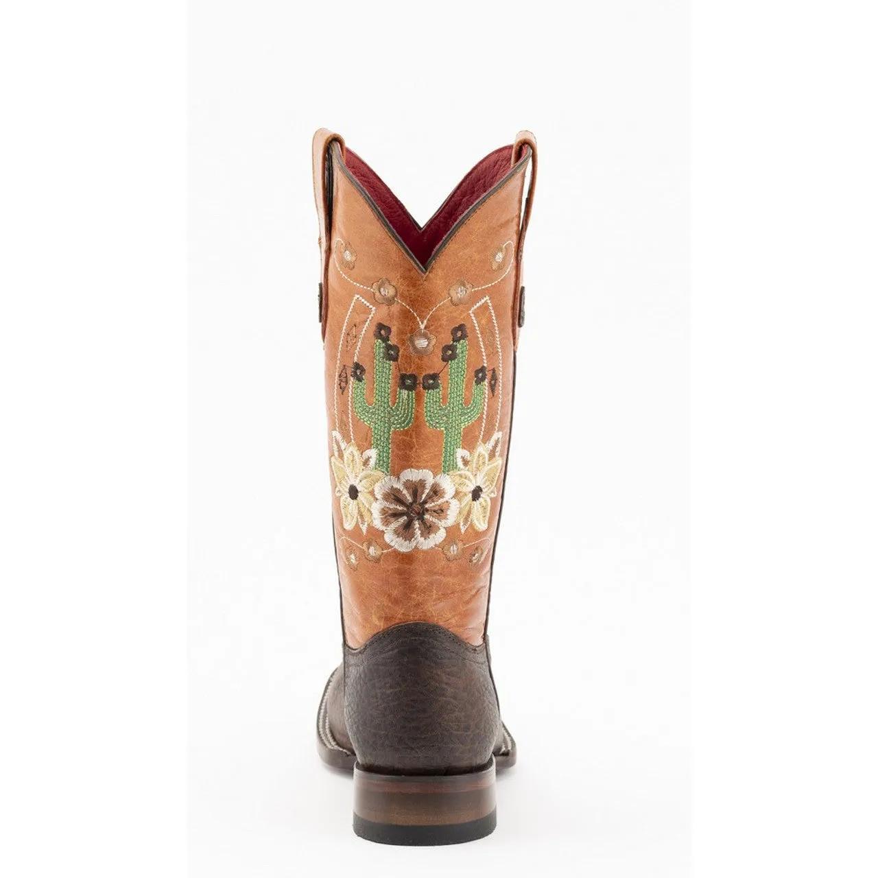 Ferrini Ladies Mesa 8109309 Handcrafted Brown/Orange Cowboy Boots