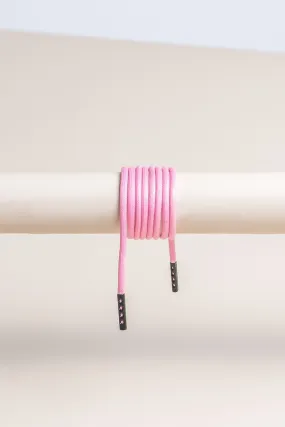 Flamingo Pink | Round Waxed Shoelaces