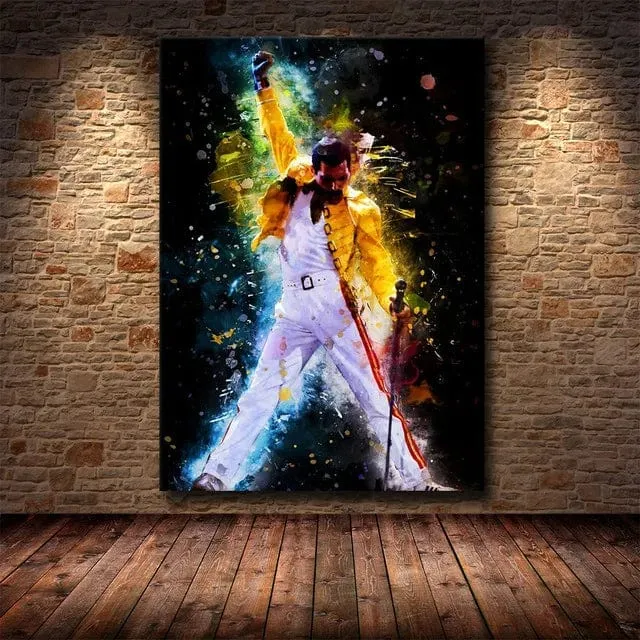 Freddie Mercury Rock Music Legend Canvas Painting Print Artwork