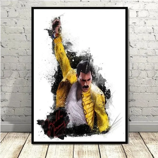 Freddie Mercury Rock Music Legend Canvas Painting Print Artwork