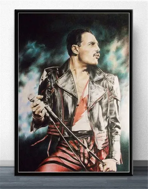 Freddie Mercury Rock Music Legend Canvas Painting Print Artwork