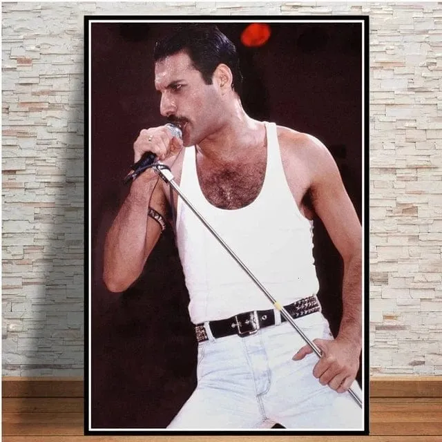 Freddie Mercury Rock Music Legend Canvas Painting Print Artwork