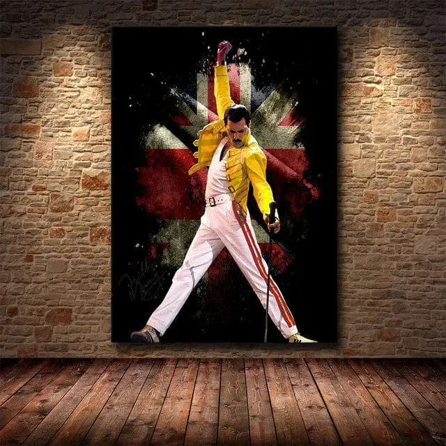 Freddie Mercury Rock Music Legend Canvas Painting Print Artwork