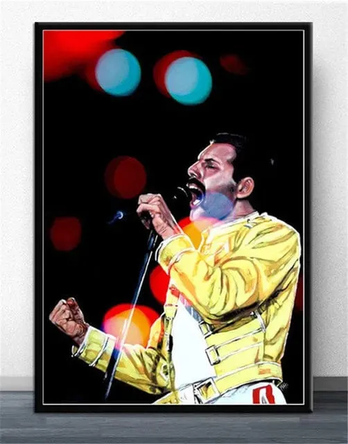 Freddie Mercury Rock Music Legend Canvas Painting Print Artwork