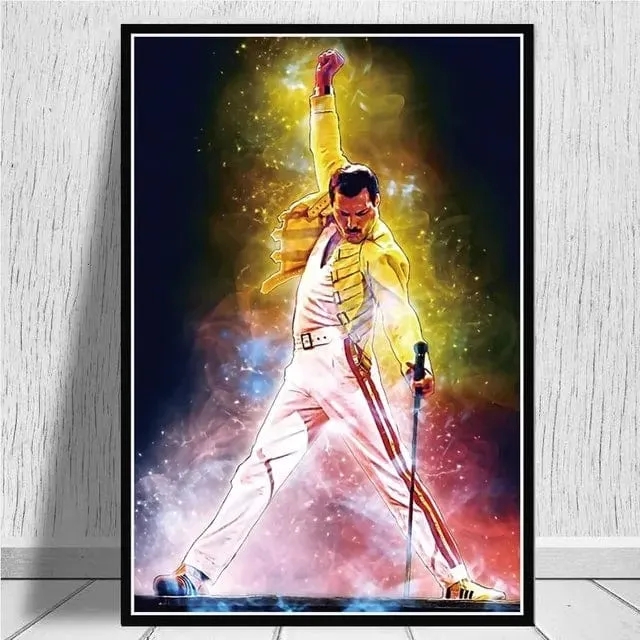 Freddie Mercury Rock Music Legend Canvas Painting Print Artwork