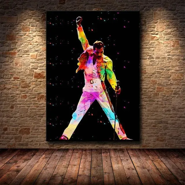 Freddie Mercury Rock Music Legend Canvas Painting Print Artwork