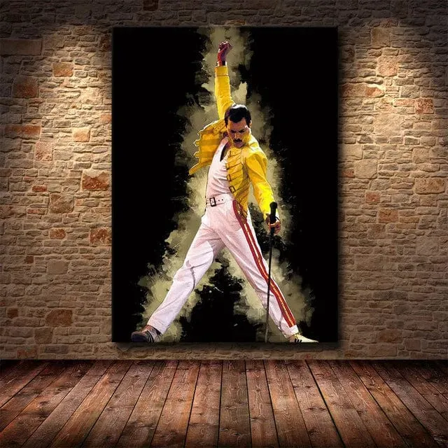 Freddie Mercury Rock Music Legend Canvas Painting Print Artwork