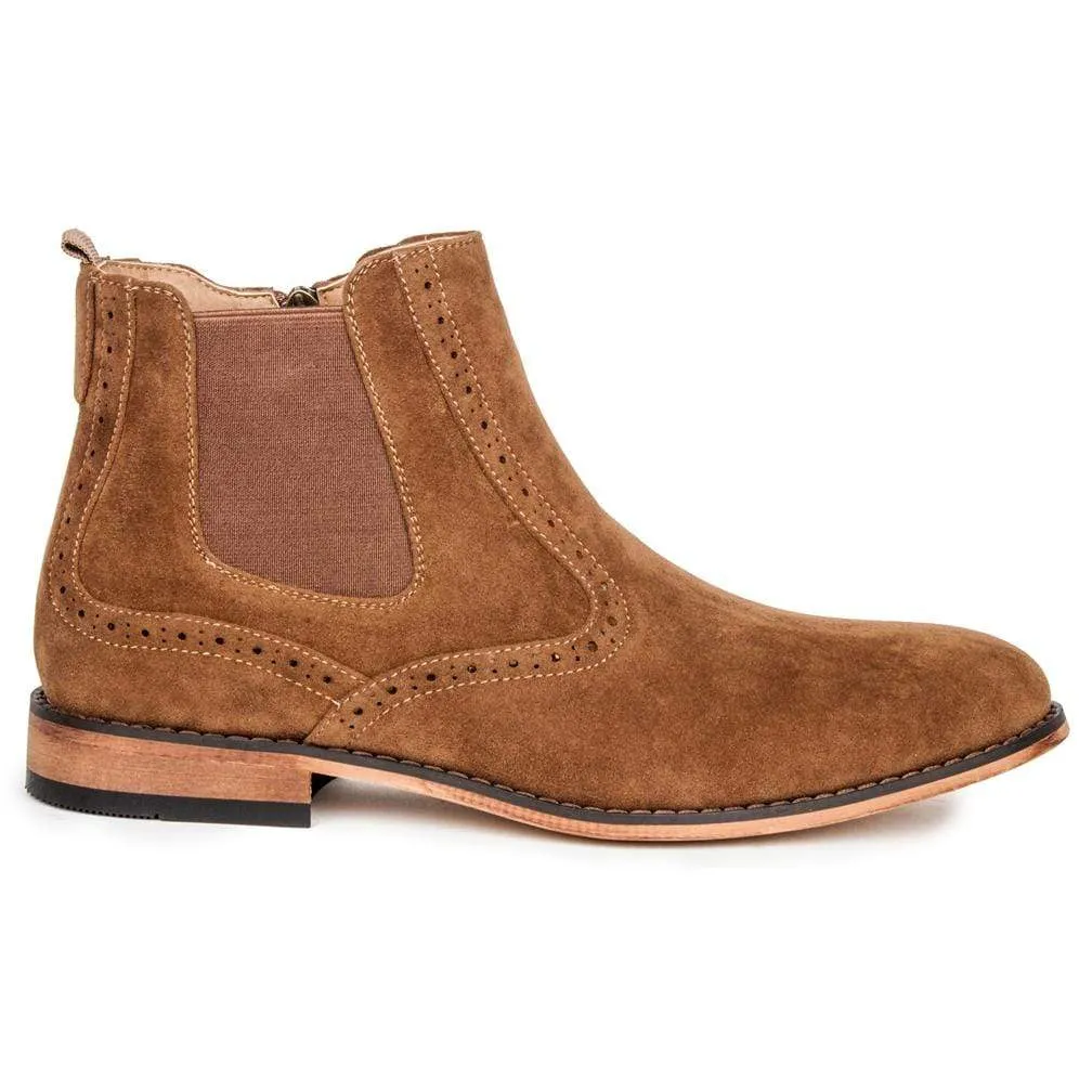 Gino Vitale Men's Lounge Chelsea Boots with Zip