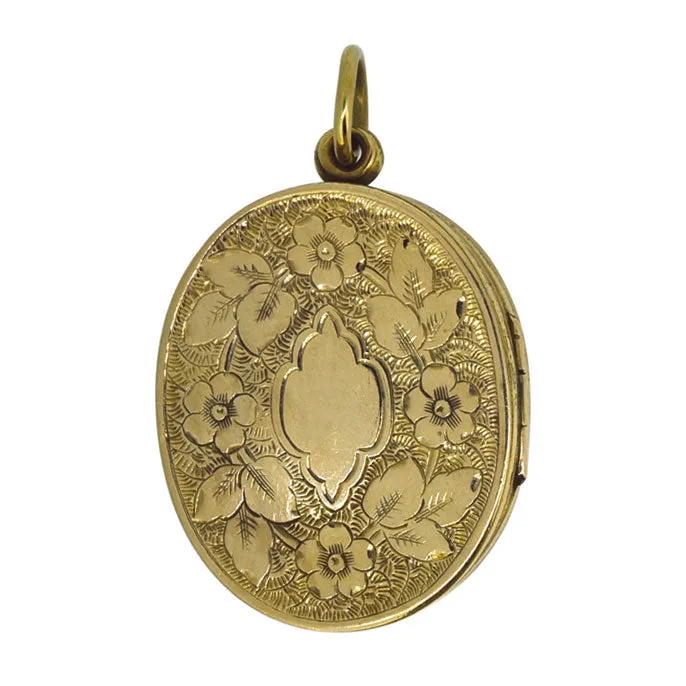 Gold Horse Hoof Locket