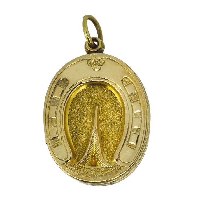 Gold Horse Hoof Locket