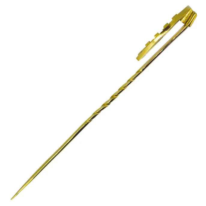 Gold Horse Shoe Stick Pin