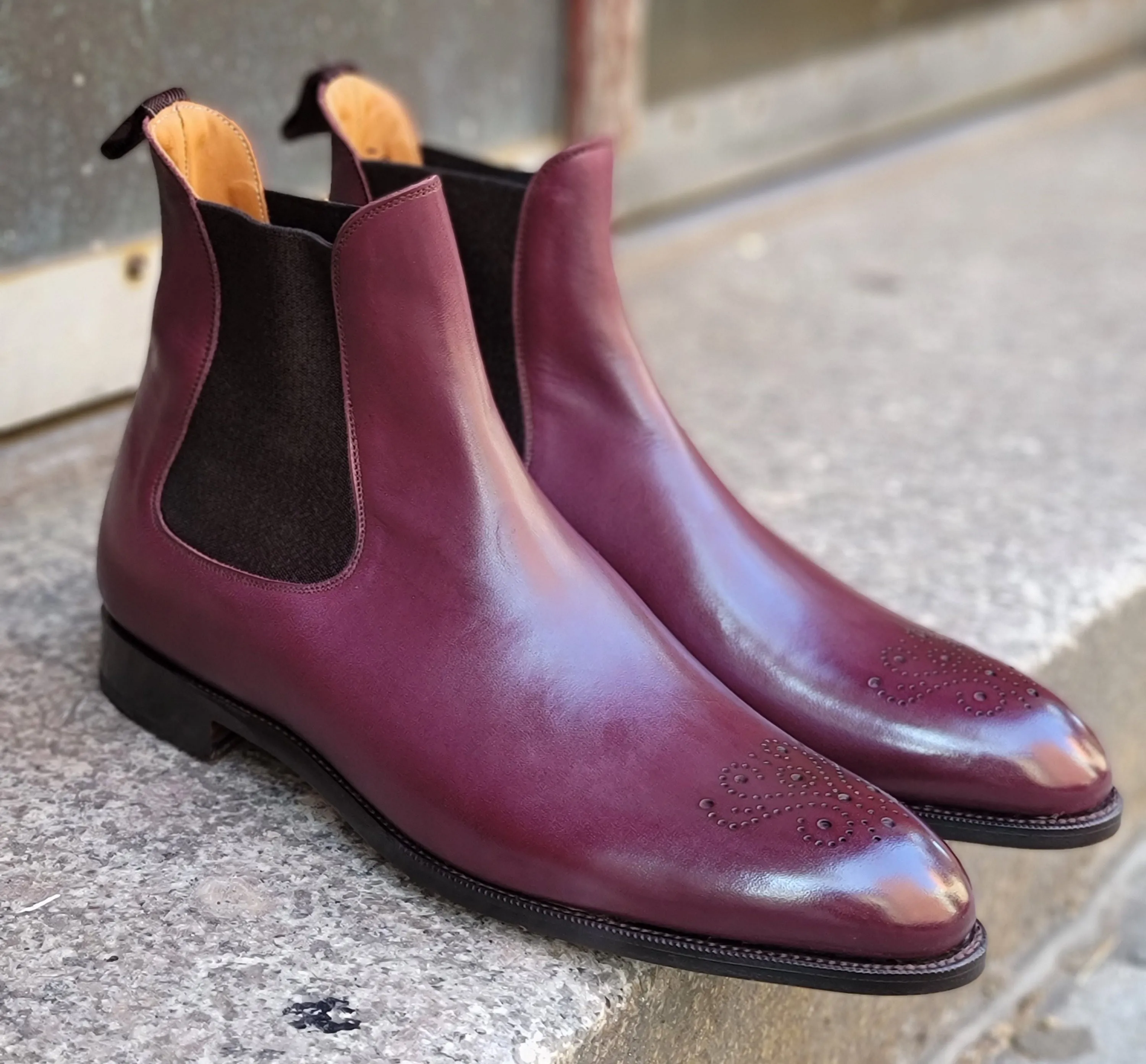 Highland - MTO - Orchid Calf - NGT Last - Single Leather Sole