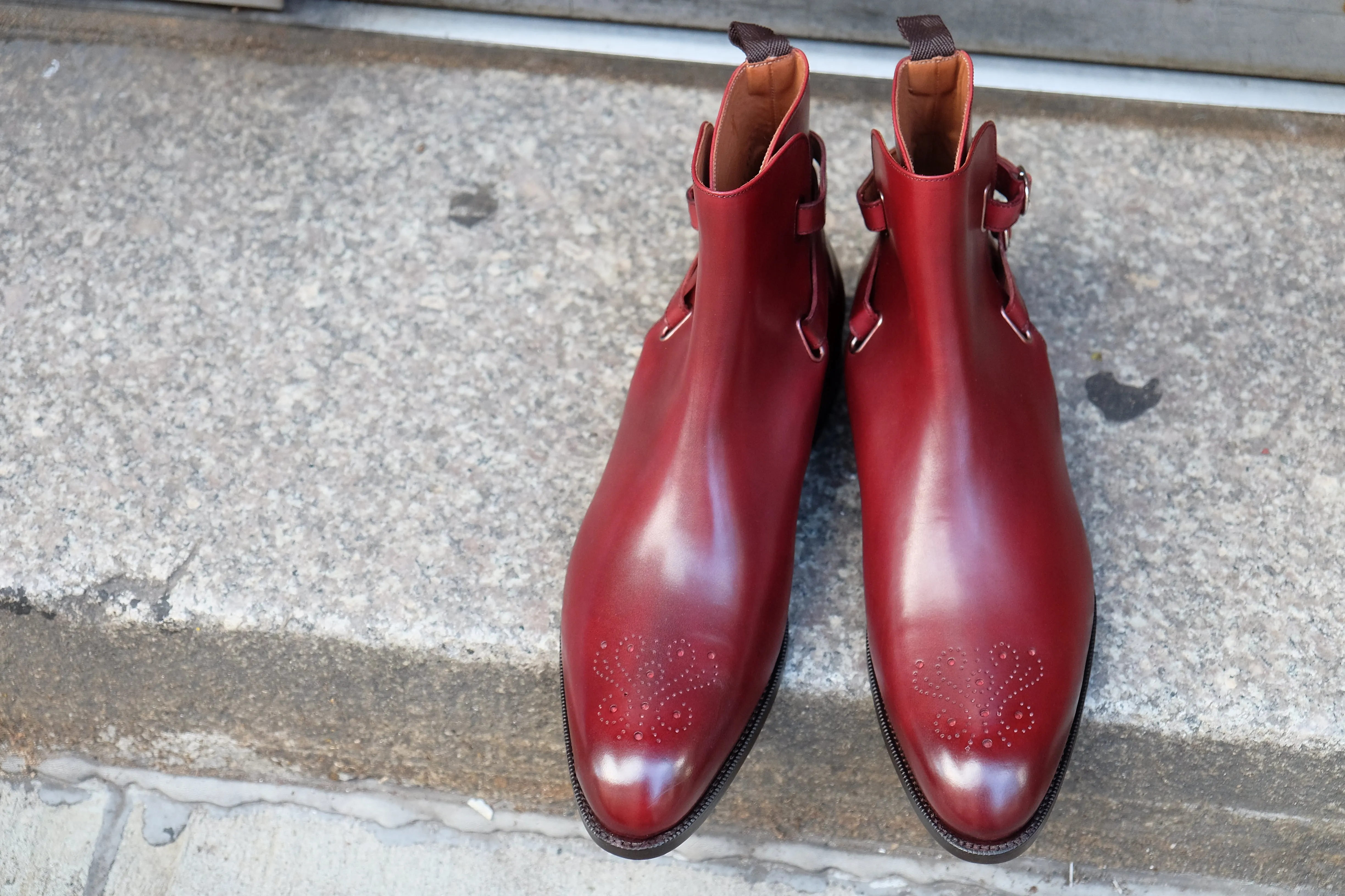 Indianola - MTO - Burgundy Calf - NGT Last - Single Leather Sole