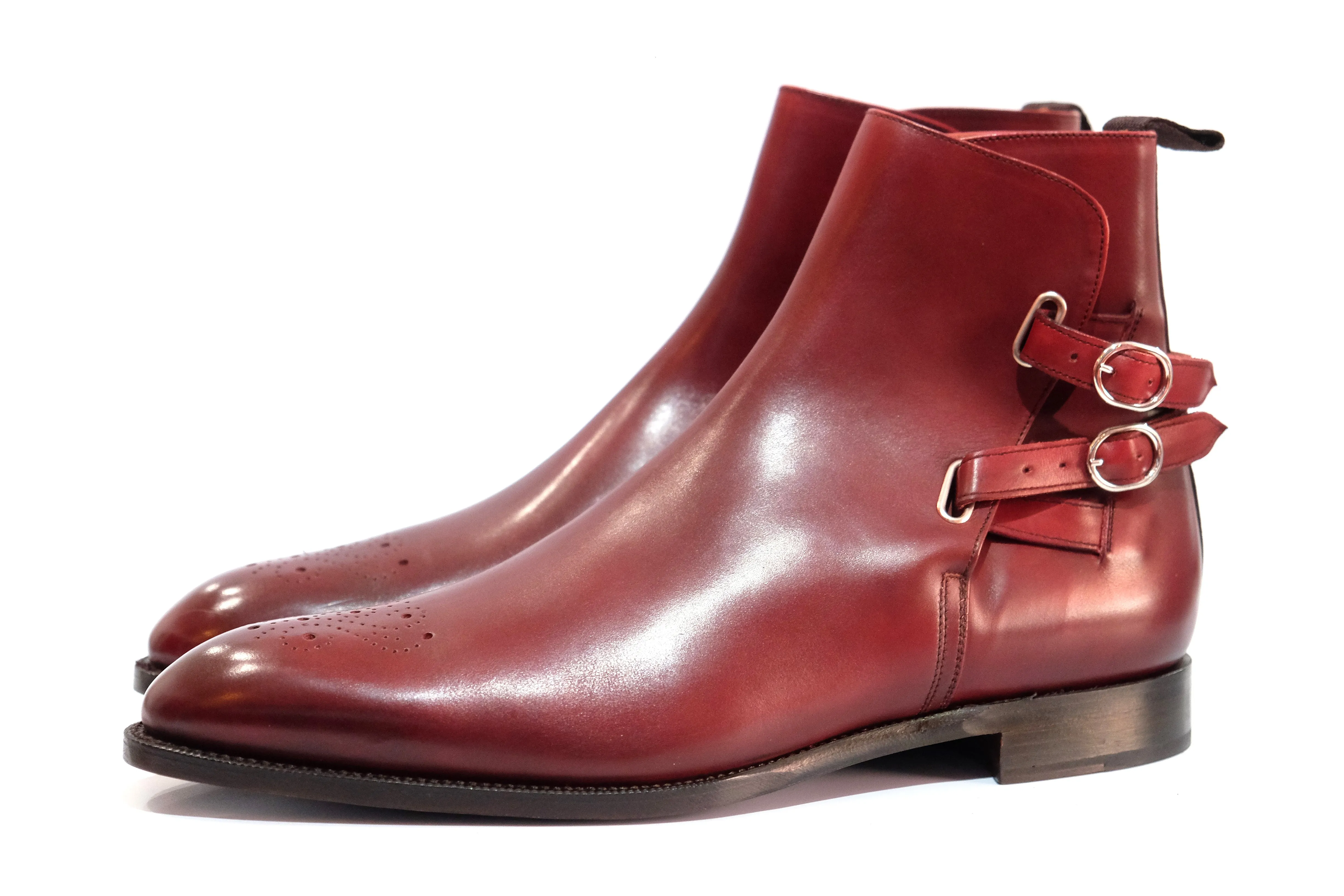 Indianola - MTO - Burgundy Calf - NGT Last - Single Leather Sole