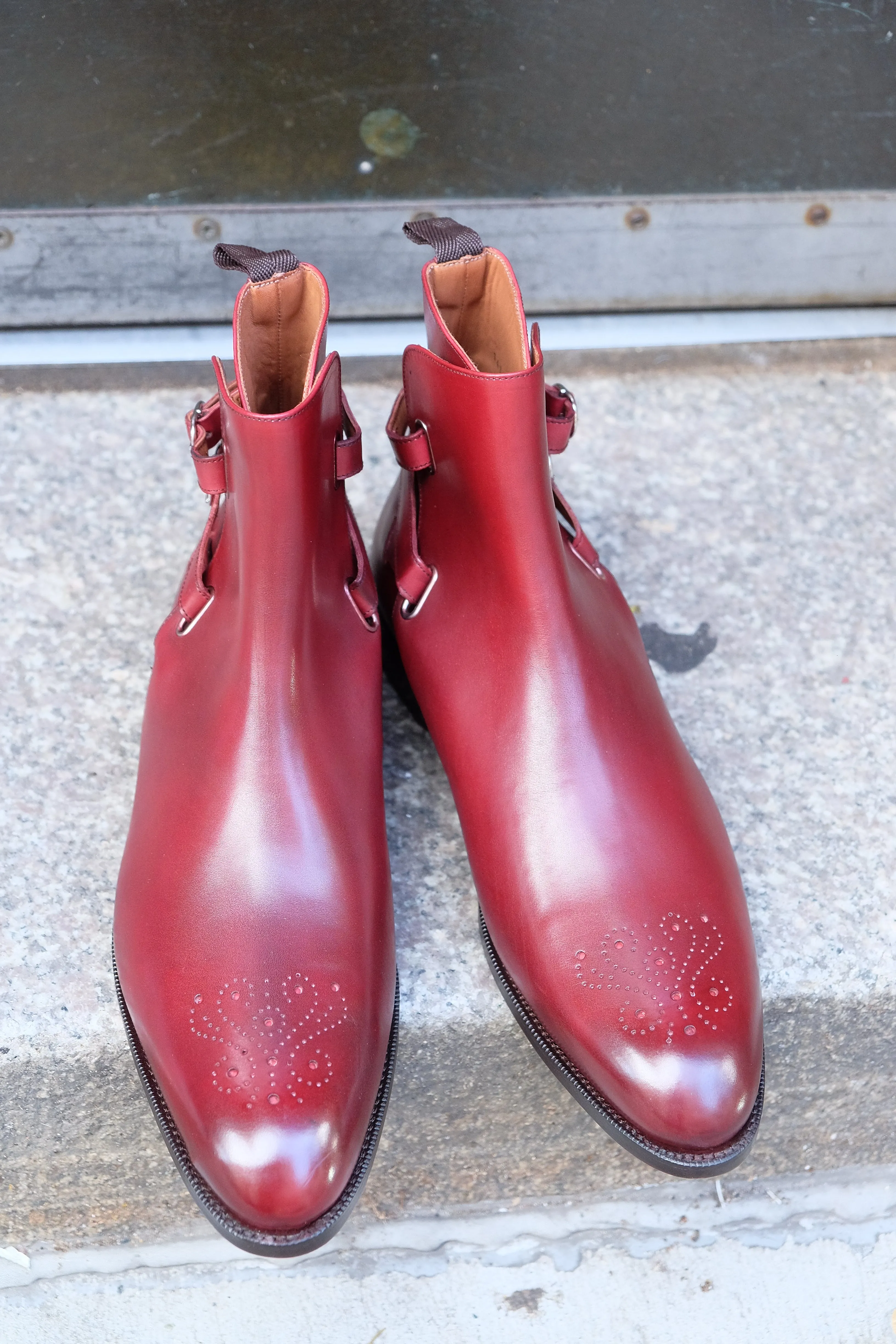 Indianola - MTO - Burgundy Calf - NGT Last - Single Leather Sole