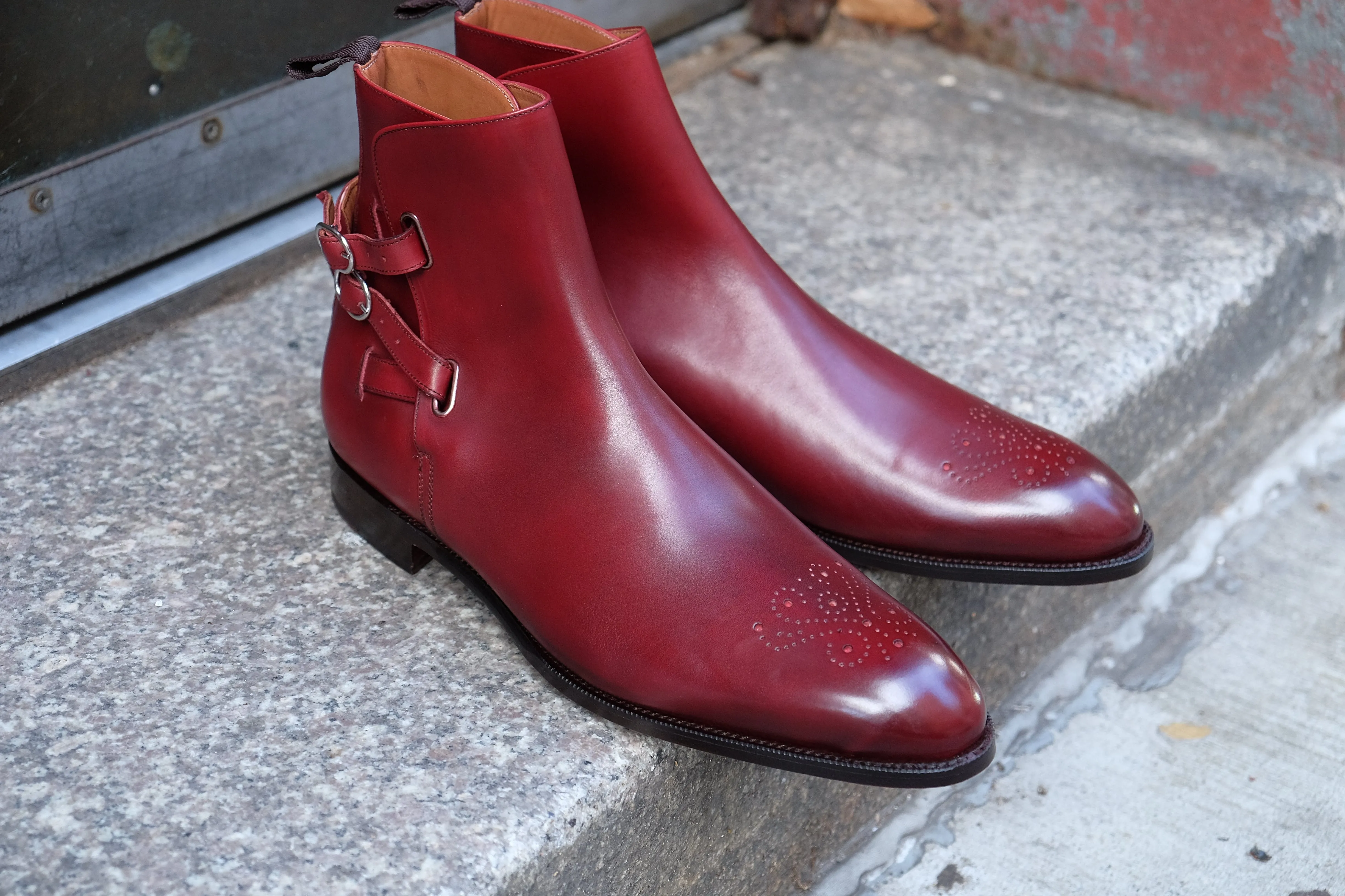 Indianola - MTO - Burgundy Calf - NGT Last - Single Leather Sole