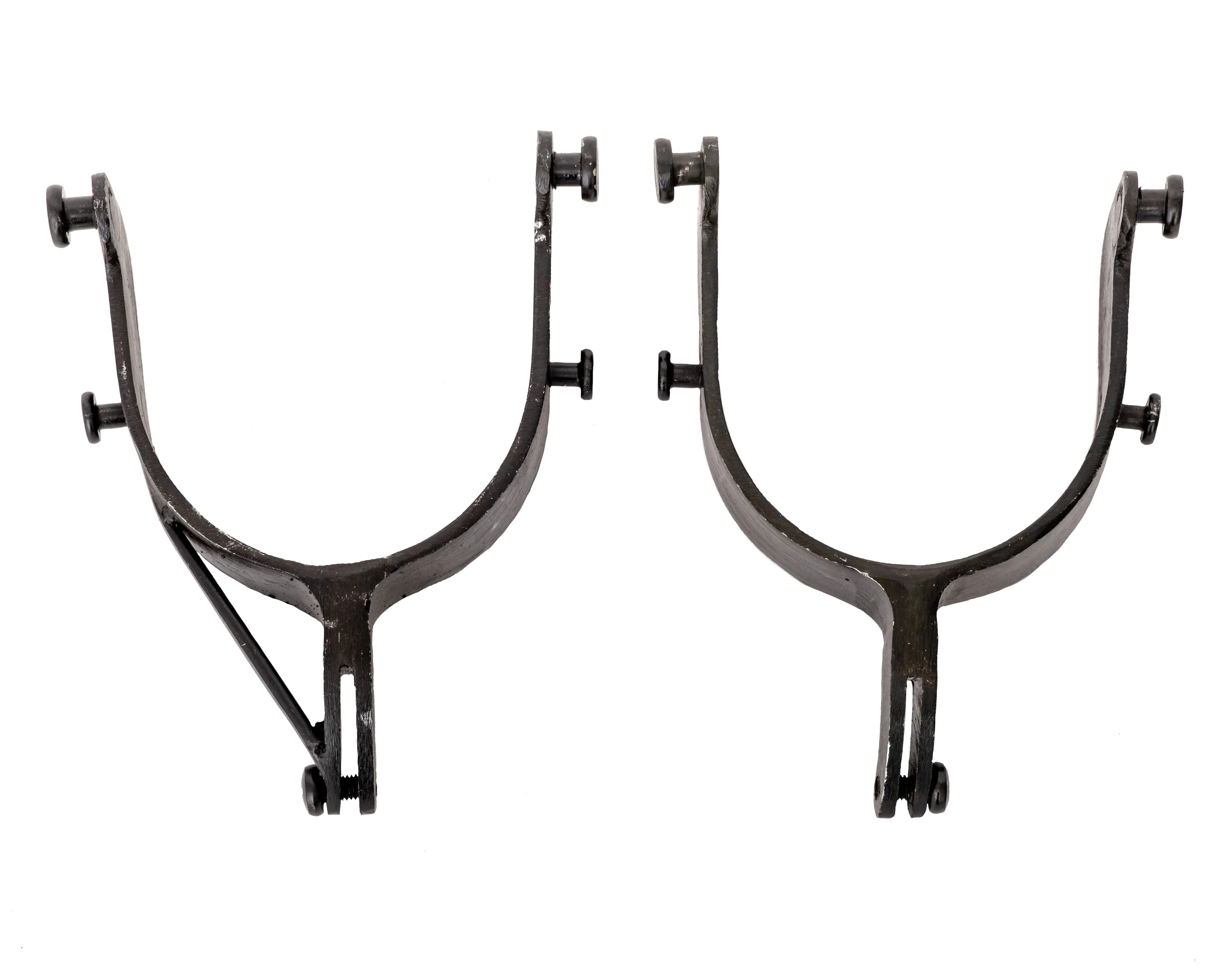 JB Saddle Bronc Spurs - 1 1/2" w/Rein Bar