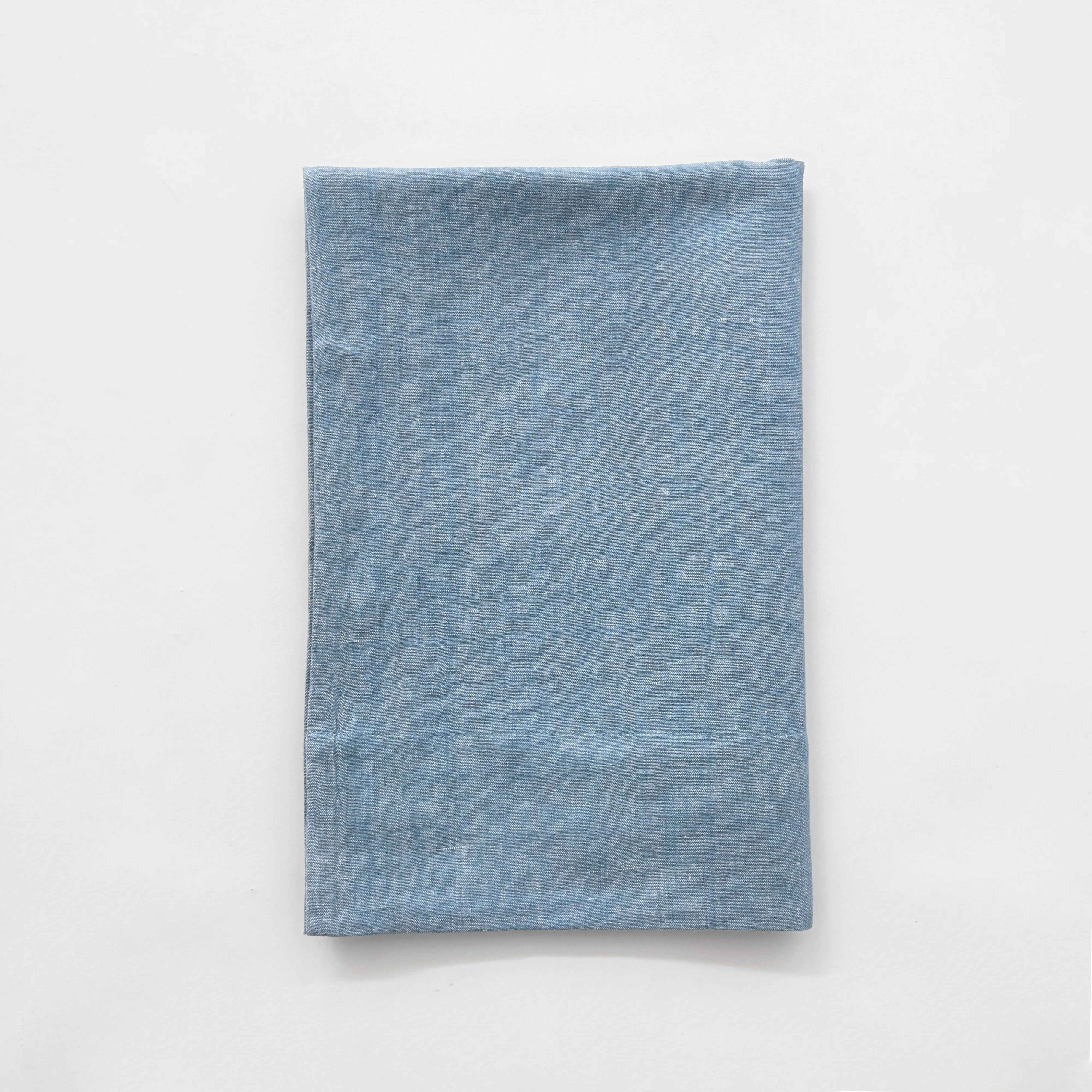 Linen   Cotton Denim Blue Pillowcase