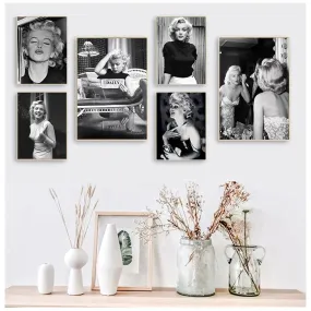 Marilyn Monroe Canvas Art Prints: Stylish Elegant Modern Artwork Home Décor