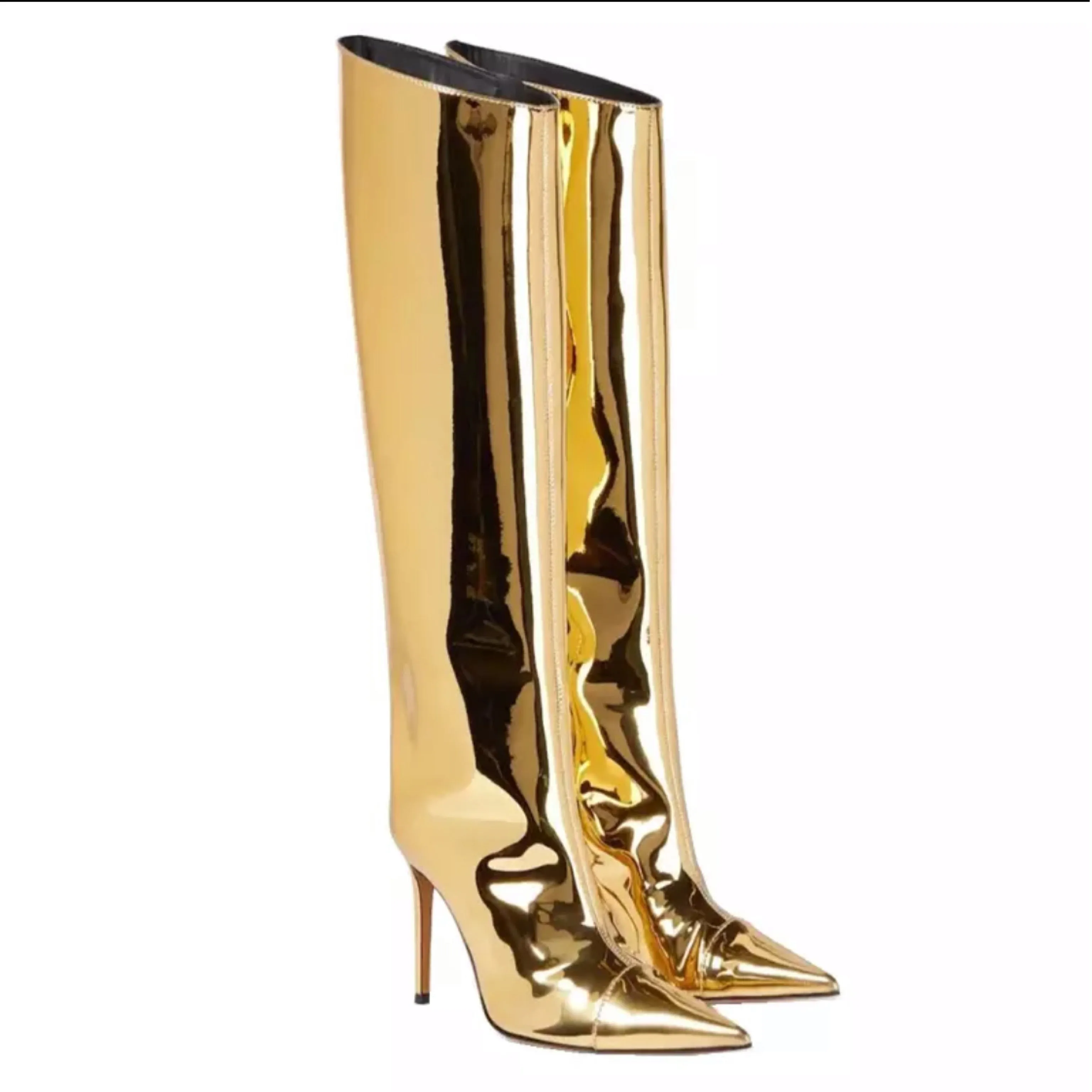 Metallic Chrome Boots (unboxed)(see other colors)