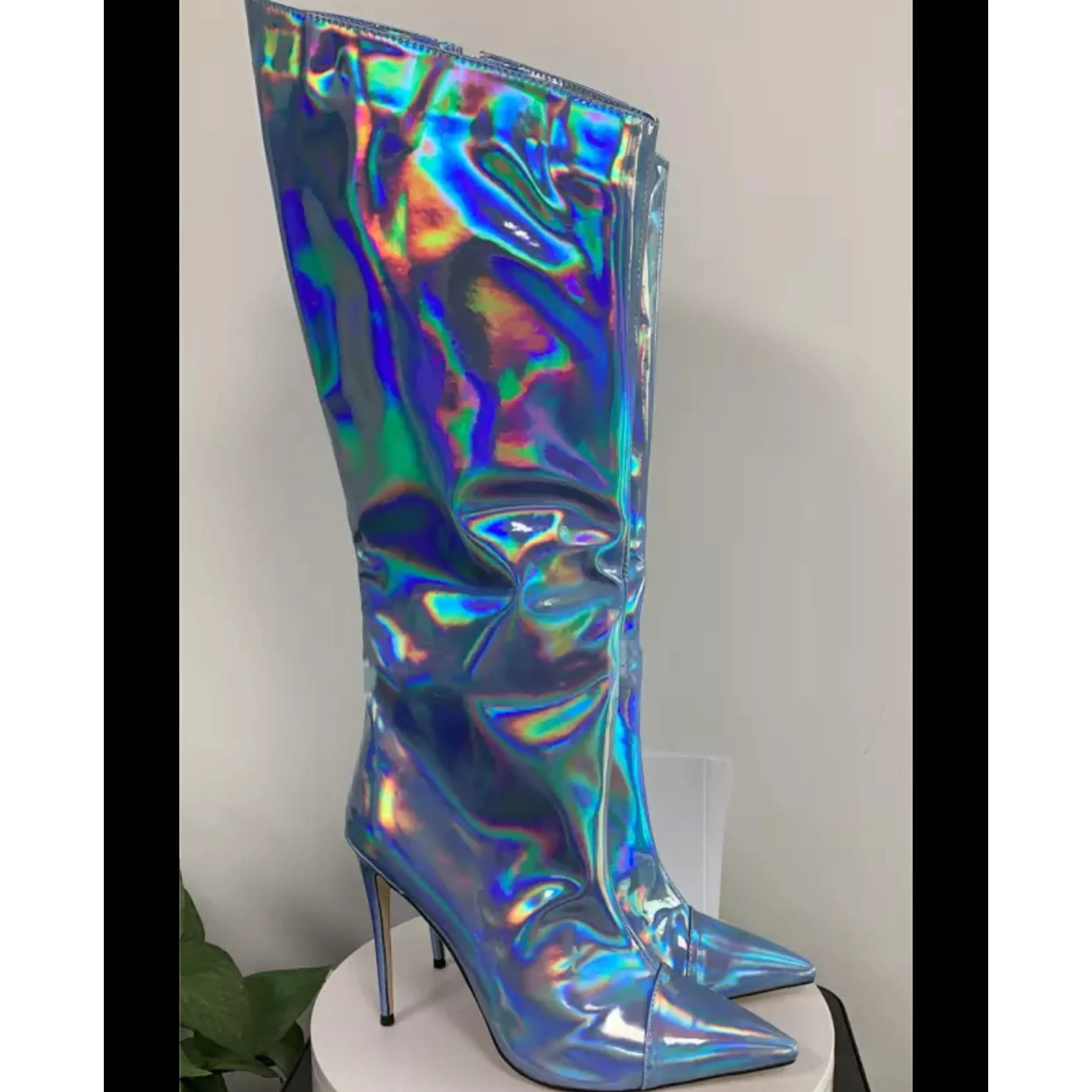 Metallic Chrome Boots (unboxed)(see other colors)