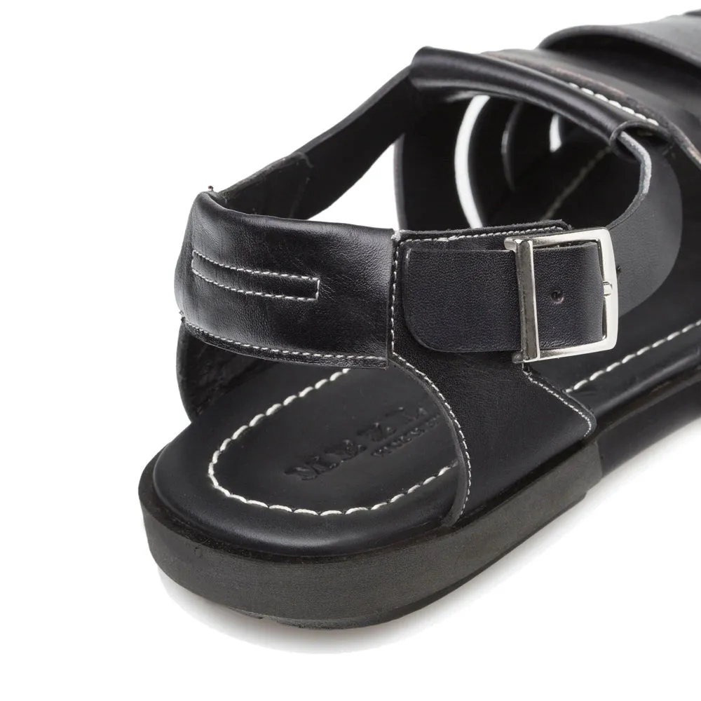 Mezlan Fisherman Sandal Black