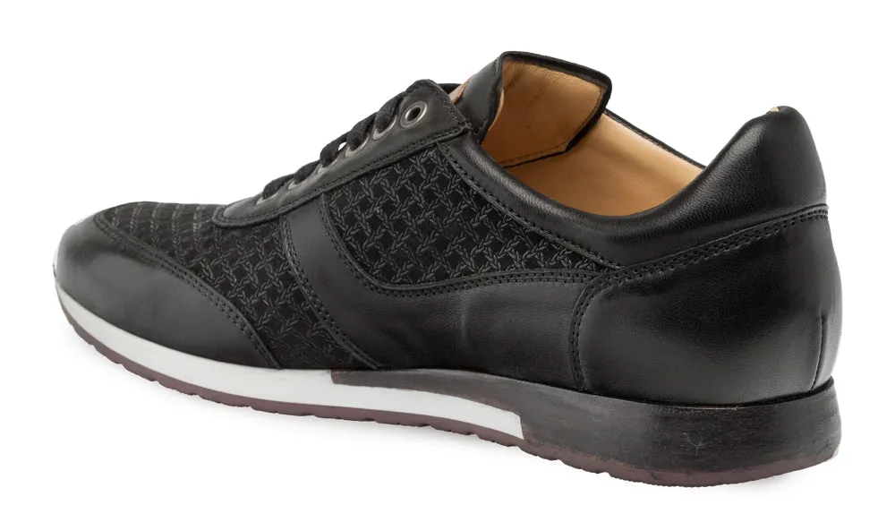 Mezlan Maxim Lace-Up Sneaker Black