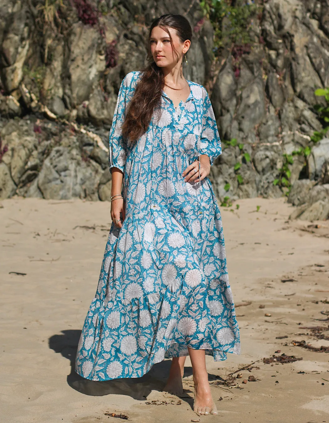 Neera Maxi in Sky Sunflower