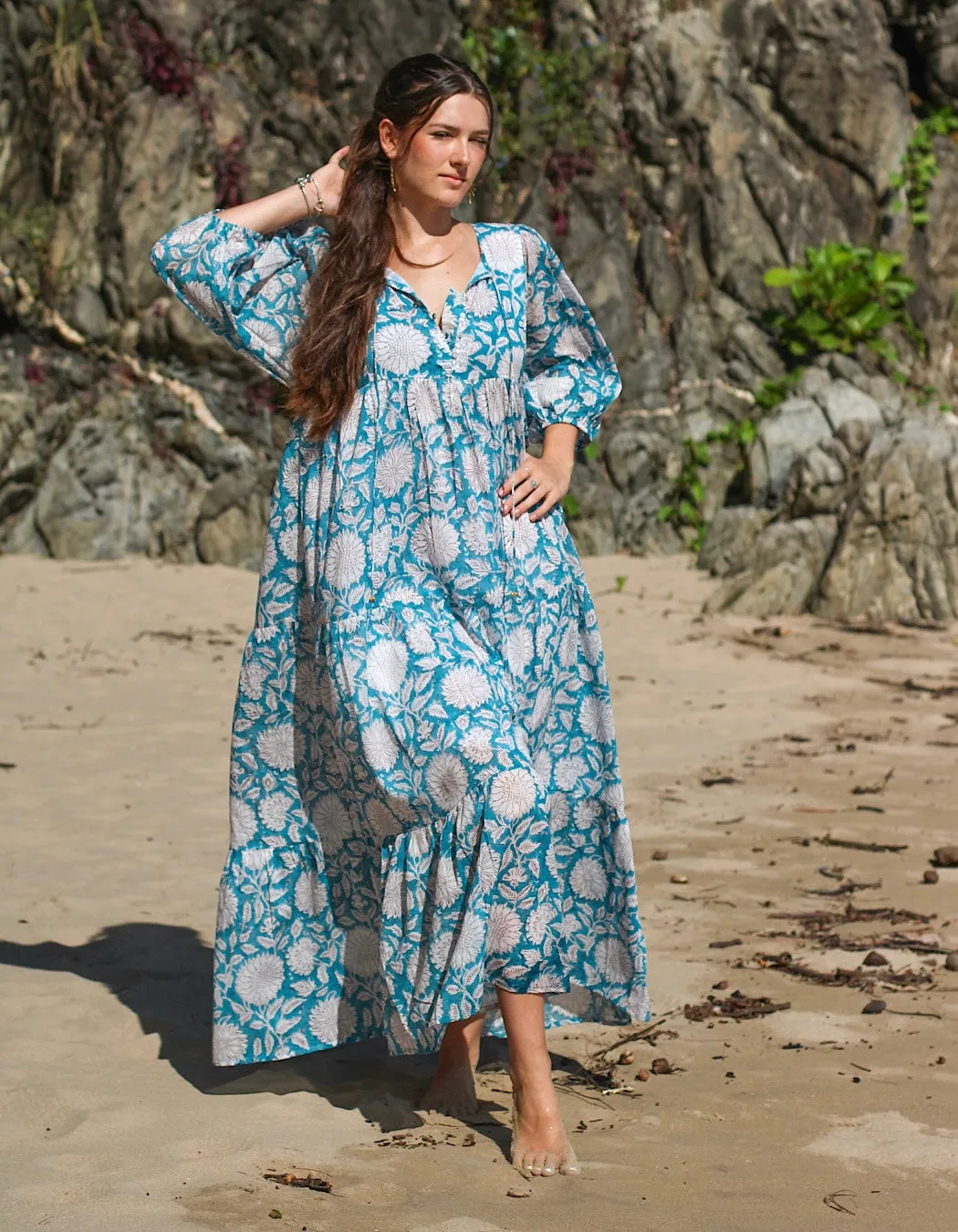 Neera Maxi in Sky Sunflower