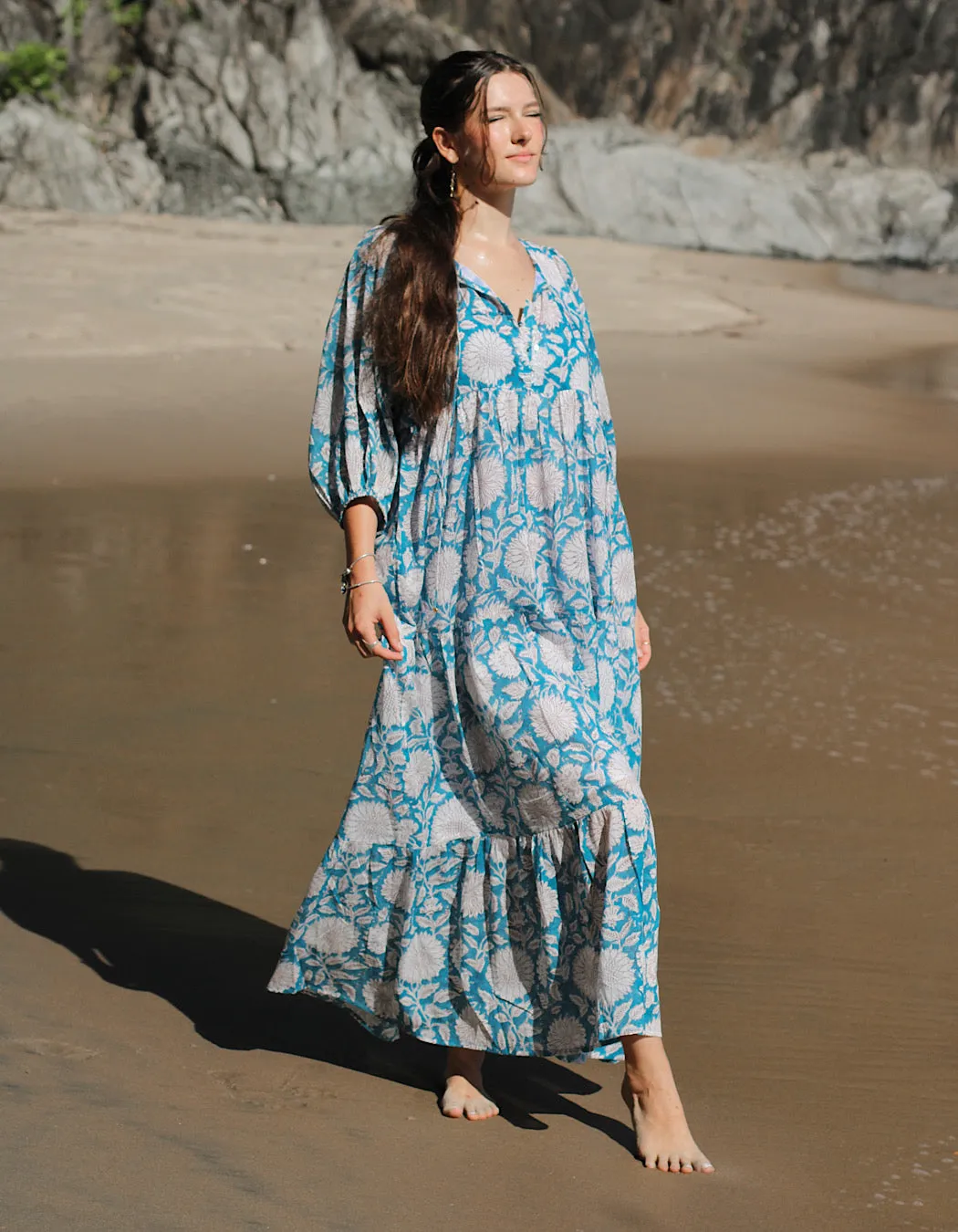 Neera Maxi in Sky Sunflower