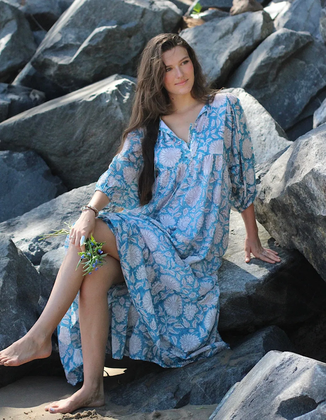 Neera Maxi in Sky Sunflower