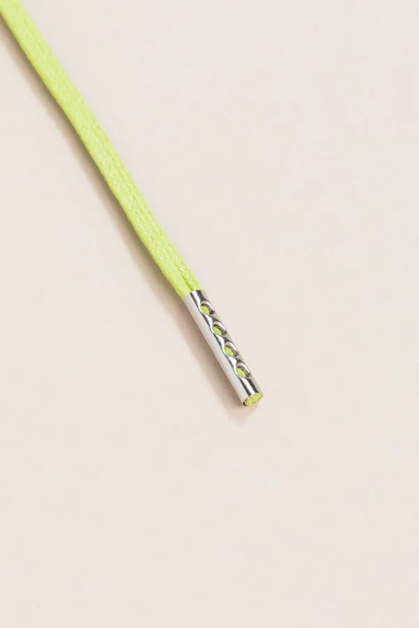 Pastel Green | Round Waxed Shoelaces