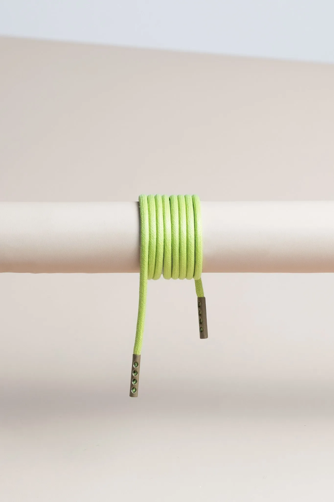 Pastel Green | Round Waxed Shoelaces