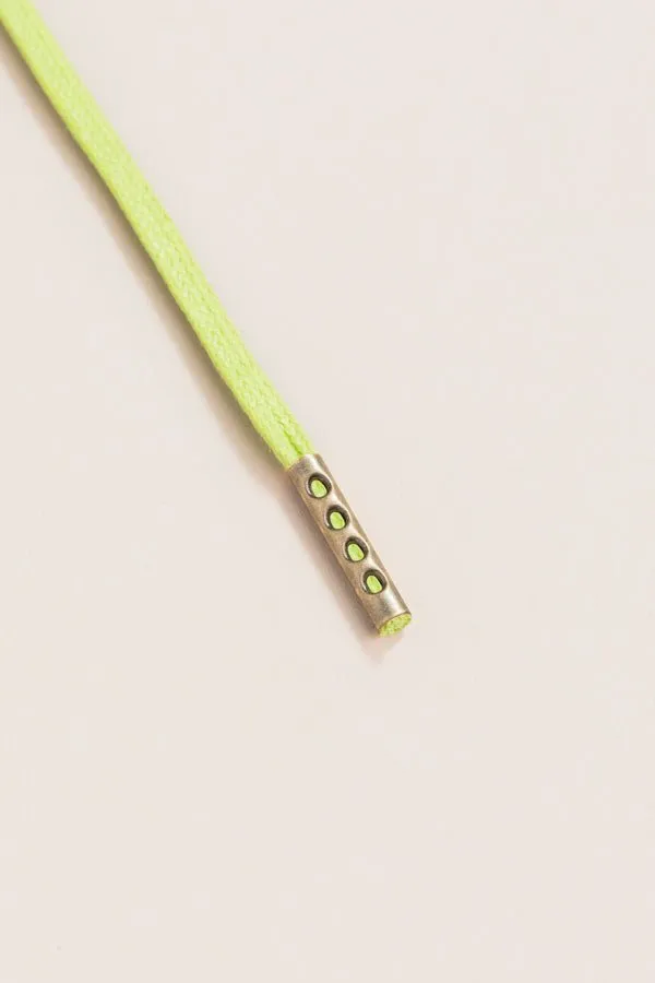 Pastel Green | Round Waxed Shoelaces