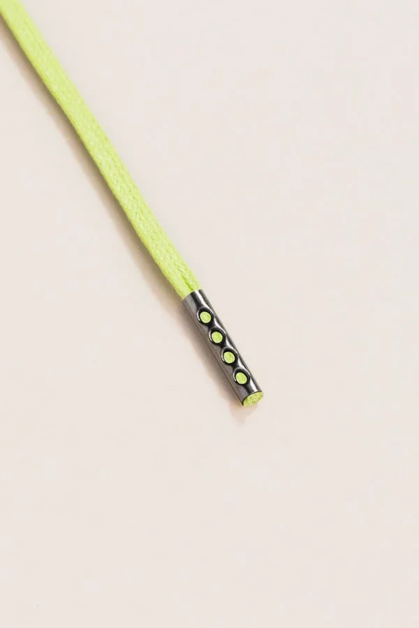 Pastel Green | Round Waxed Shoelaces