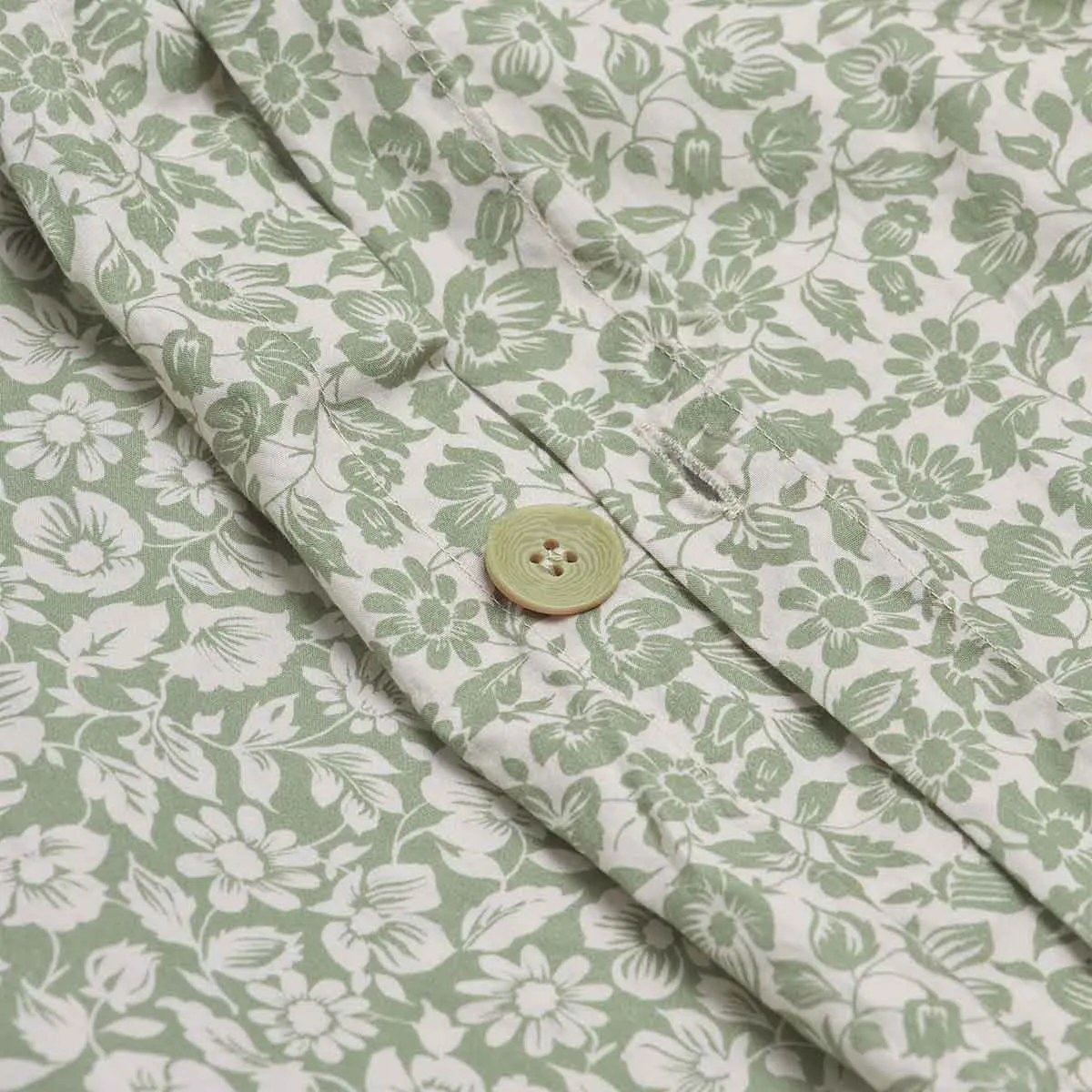 Pear Meadow Floral Cotton Duvet Cover