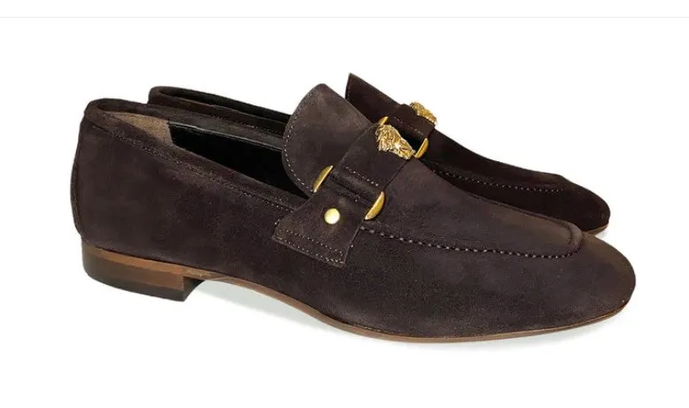 Pelle Suede Slip-On Loafer Brown