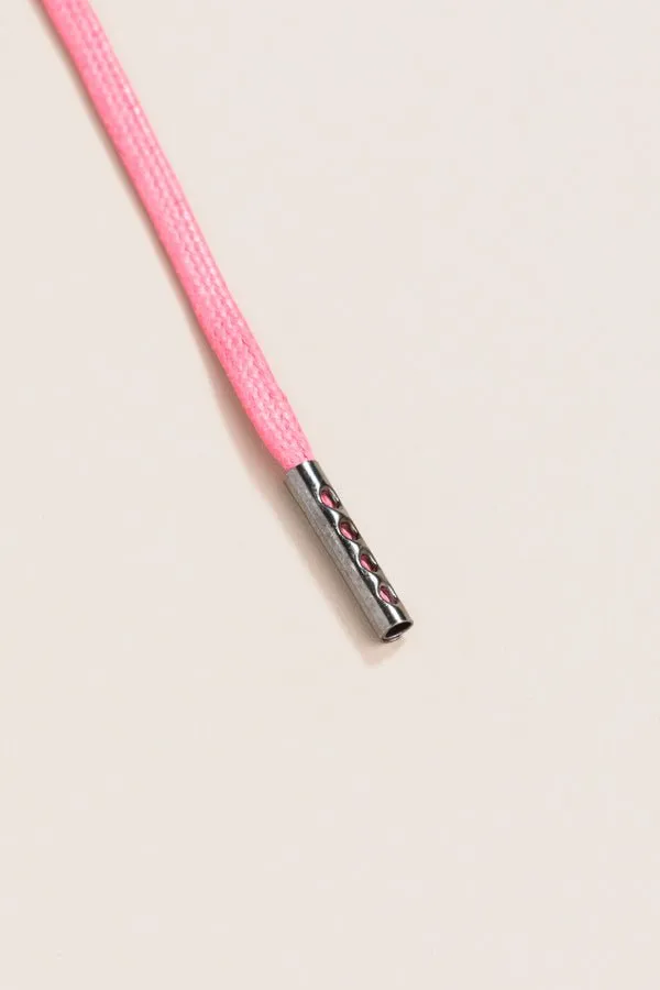 Pink | Round Waxed Shoelaces