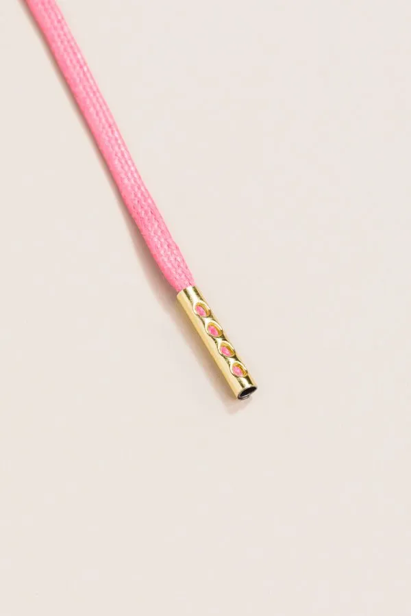 Pink | Round Waxed Shoelaces