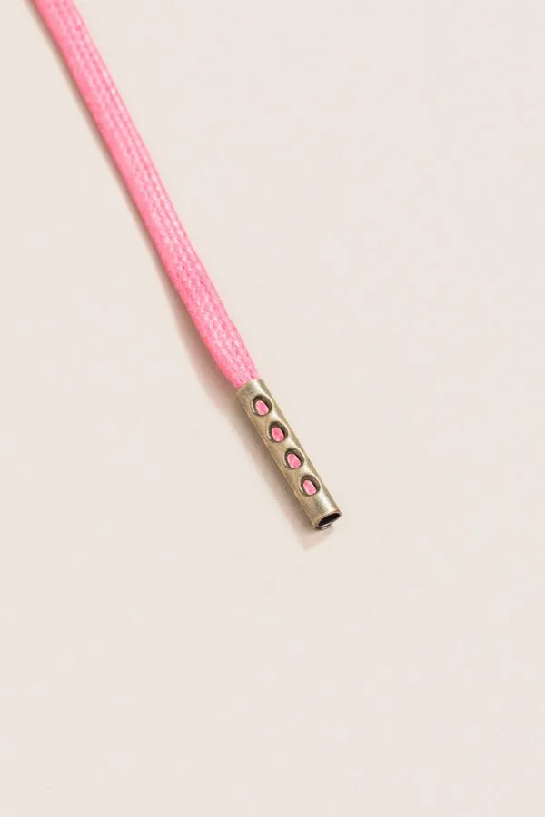 Pink | Round Waxed Shoelaces