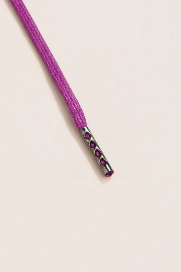 Plum | Round Waxed Shoelaces