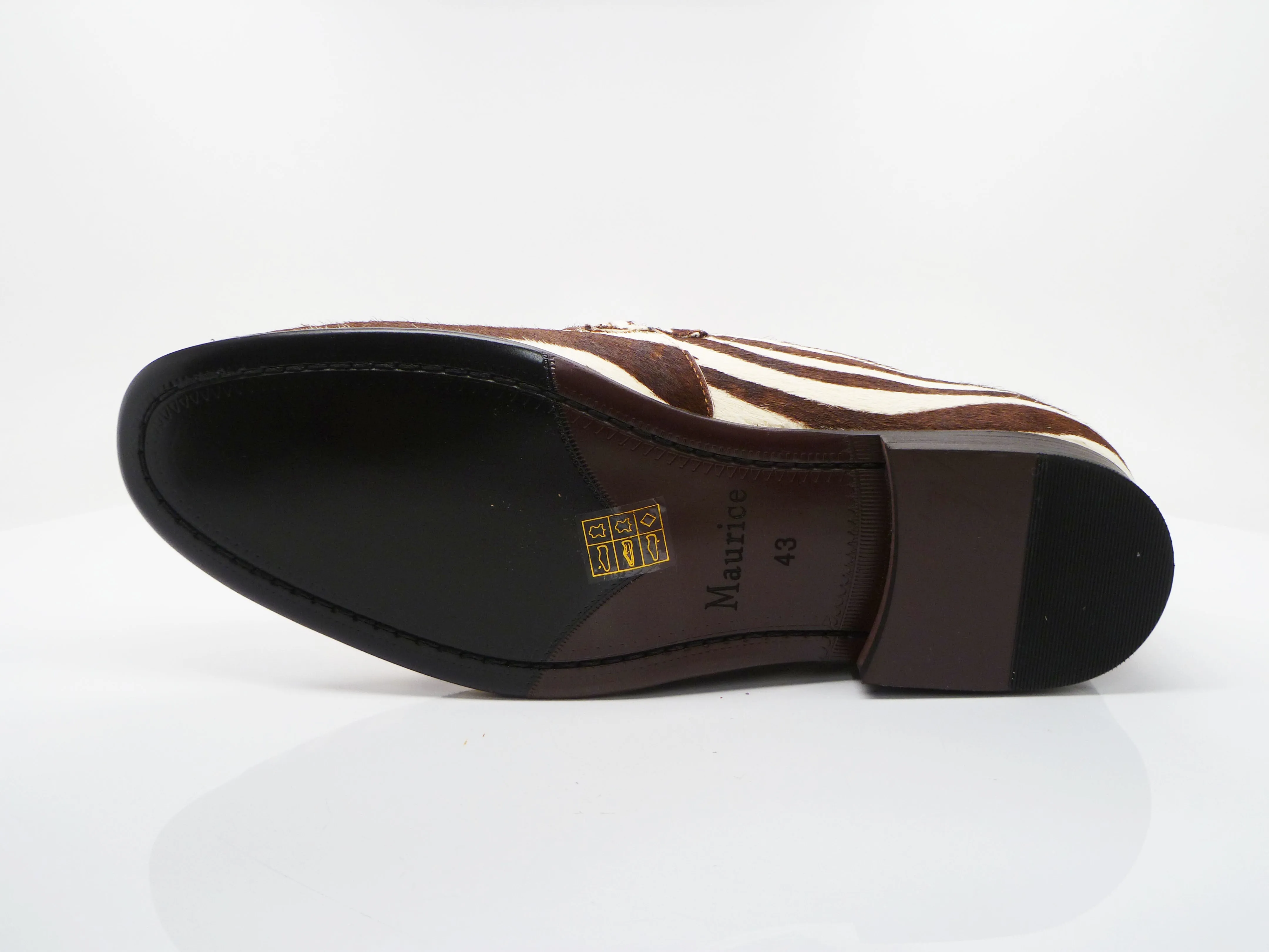 Pony Hair Slip-On Loafer Brown/Cream