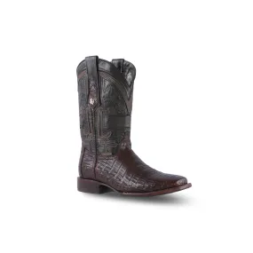 Promo Texas Country Exotic Boot Caiman Belly Tabac Fonseca 57H Toe