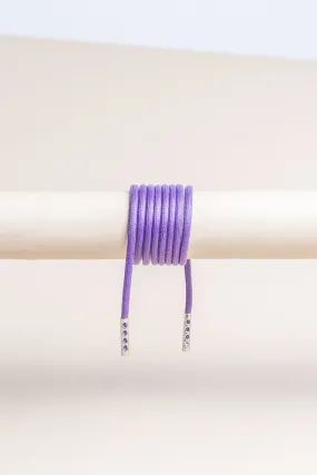 Purple | Round Waxed Shoelaces