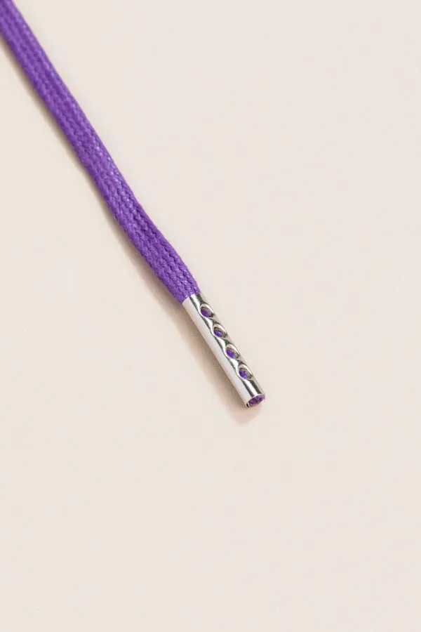 Purple | Round Waxed Shoelaces