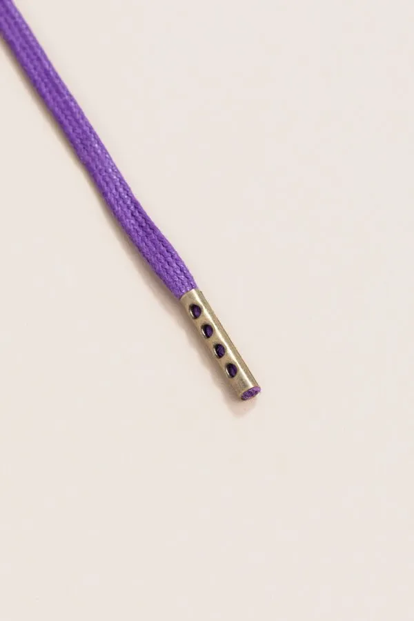 Purple | Round Waxed Shoelaces