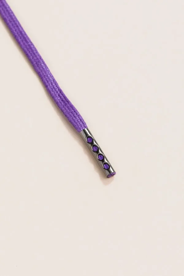 Purple | Round Waxed Shoelaces